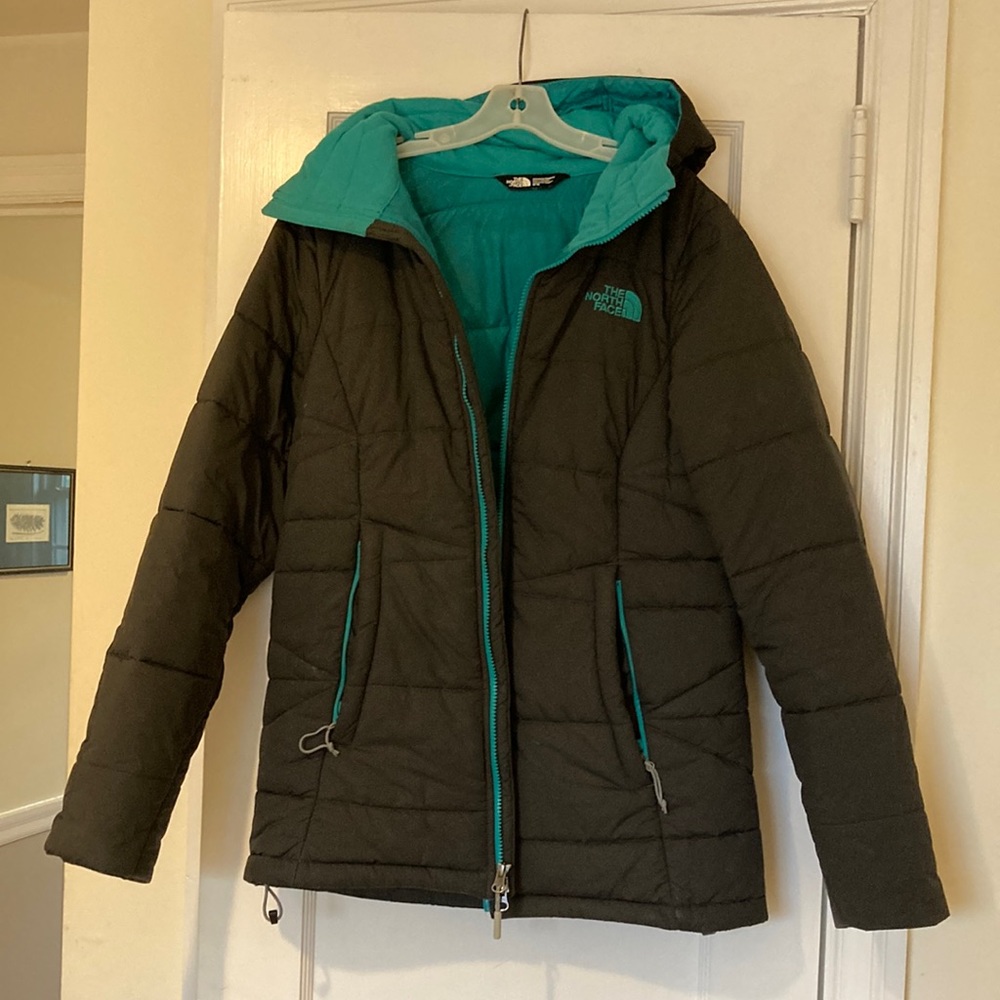 North Face hooded puffer jacket